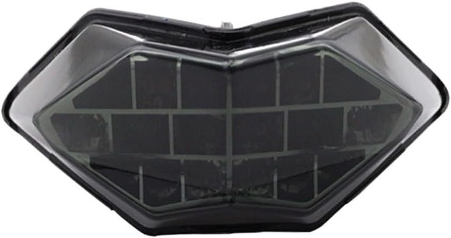 Compatible with Ninja/Z250 300 13-15 LED Retrofit Rear Brake with Turn Signal Function Tail Light(Color:Dark Brown)