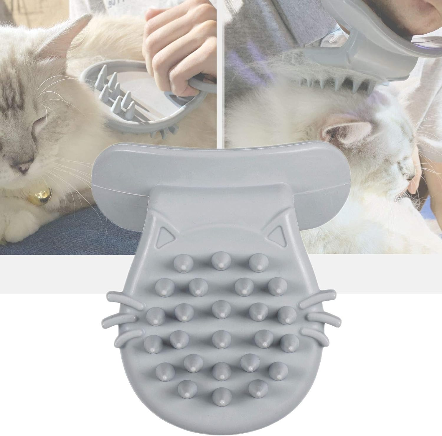 PETCYY Cat Brush for Shedding and Grooming - Soft Massage Tongue Brush, Licking like a Mama Cat to Comfort - Surprise Pet Gift