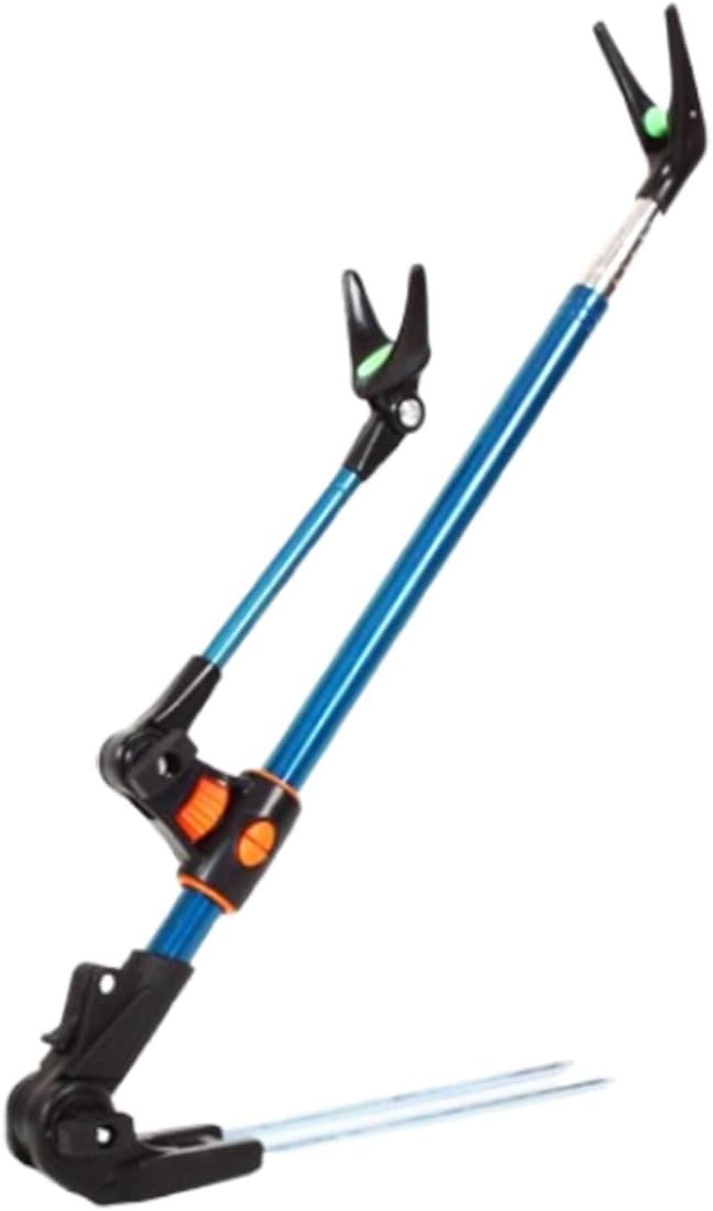 AIMALL Adjustabl Fishing Rod Holder with Telescopic Design, Stainless Steel Bracket, and Ground Insertion for Bank and Platform Fishing
