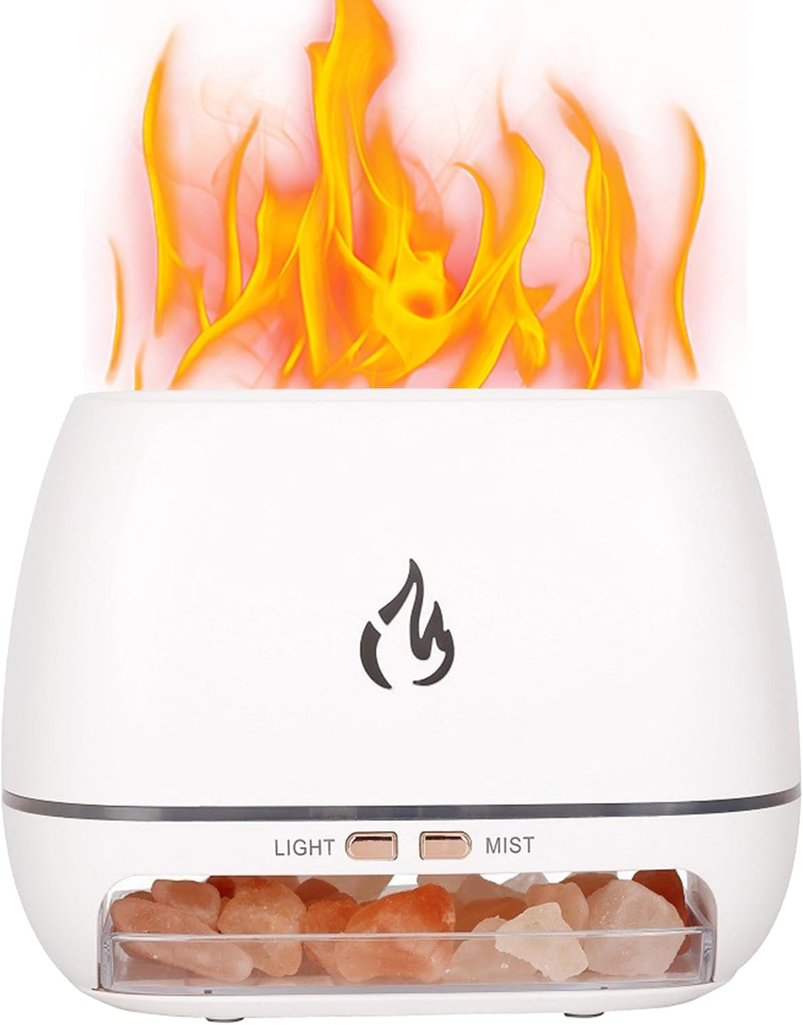 JIEBWCHA Ultrasonic Diffusers | Aroma Diffuser with Salt for Bedroom | Aromatherapy Humidifier with 7 Coloured Lights for Meditation Yoga Studio Spa Enthusiasts Bathroom Office image number 5