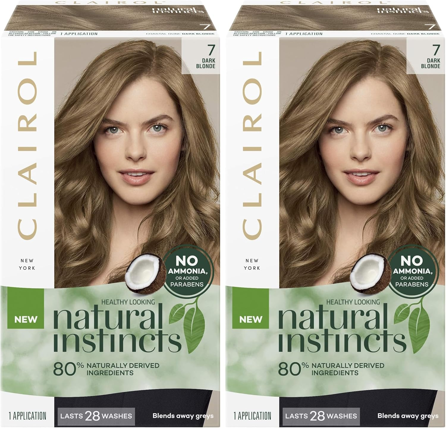Clairol Natural Instincts Semi-Permanant Hair Colour, 7 Dark Blonde, Ammonia Free, Natural Hair Colour (Pack of 2) image number 5