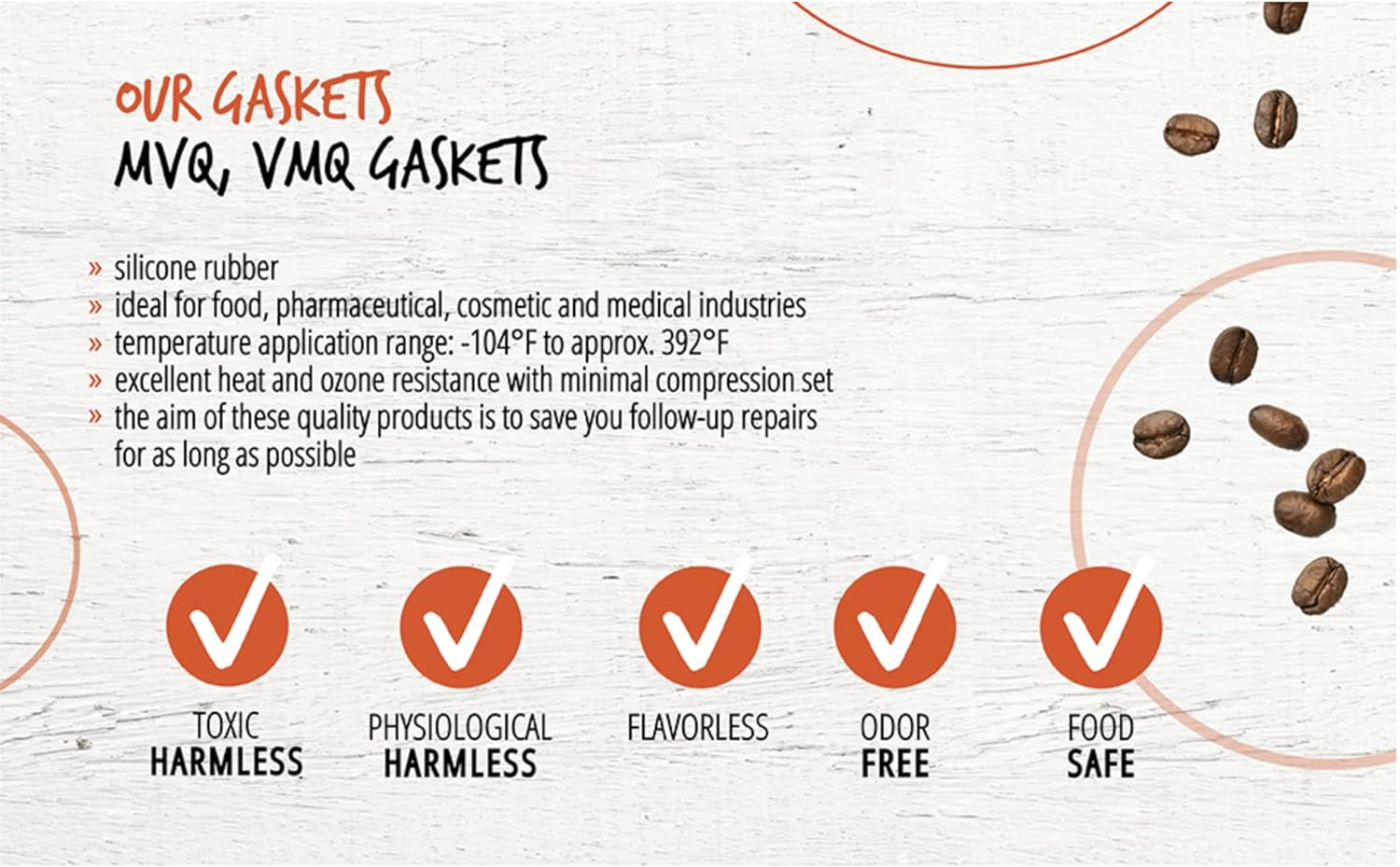 Gaskets Suitable for La Pavoni Europiccola, Professional, Stradivari Professional, Romantica, by - Set 5 image number 5