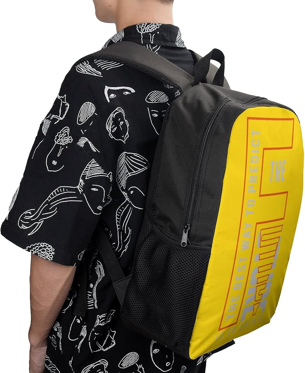 Personalise Waterproof Sports Outdoor Casual Camping Hiking Supplies Multi-Purpose Small Backpack Original Design Best Way To - Black-Style image number 3