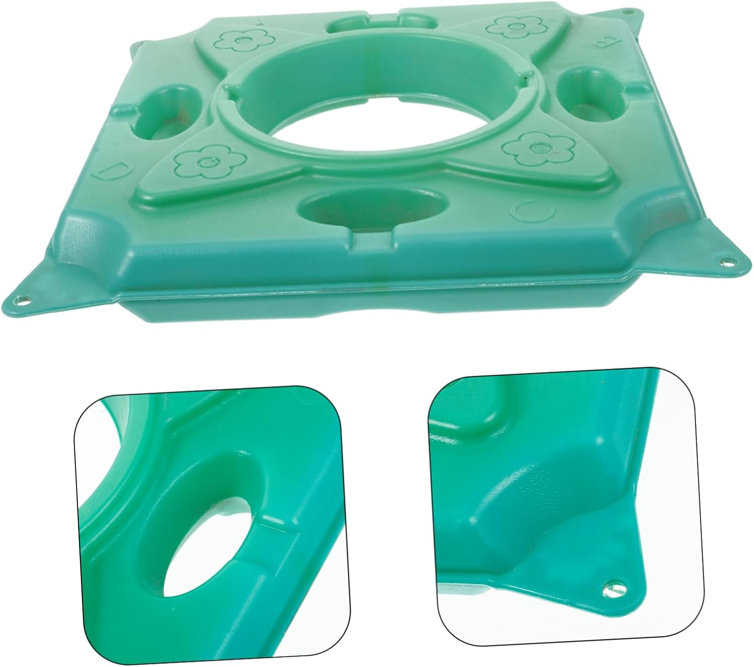 CIYODO Floating Plant Island Raft for Ponds Hydroponics Gardening Supply Artificial Eco Wetland Floating Island 33X33X5Cm for Aquatic Plants and Water Garden Landscaping