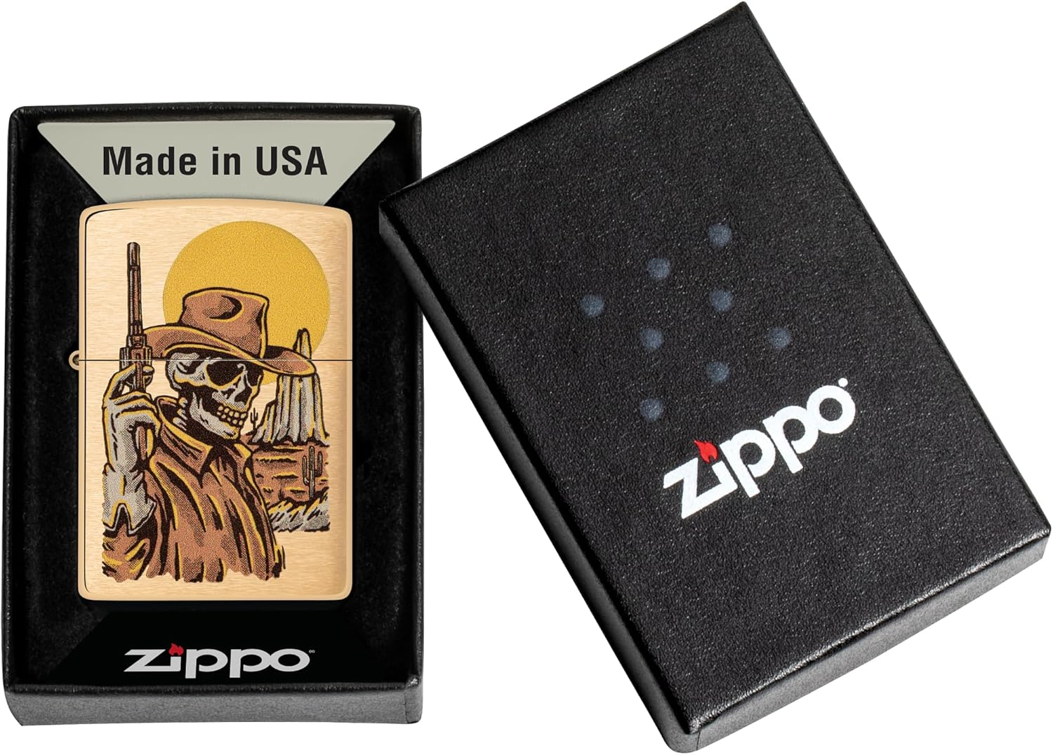 Zippo Cowboy Skull Design Lighter image number 3