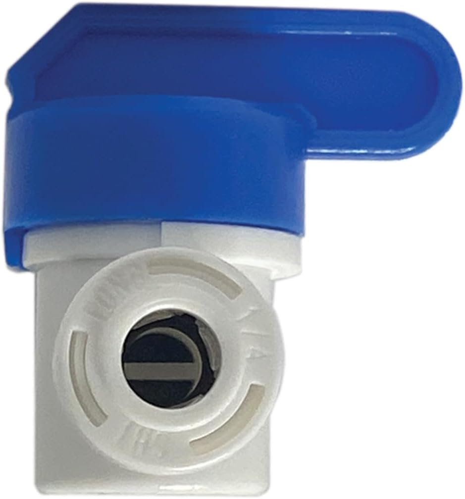 Speed Fit 1/4 or 3/8 Inch Shut off Valve, Push to Connect Plastic Plumbing Fitting, with Locking Clips, Filtration Warehouse, Compare to PPSV040808WP (1/4" One Pack) image number 5