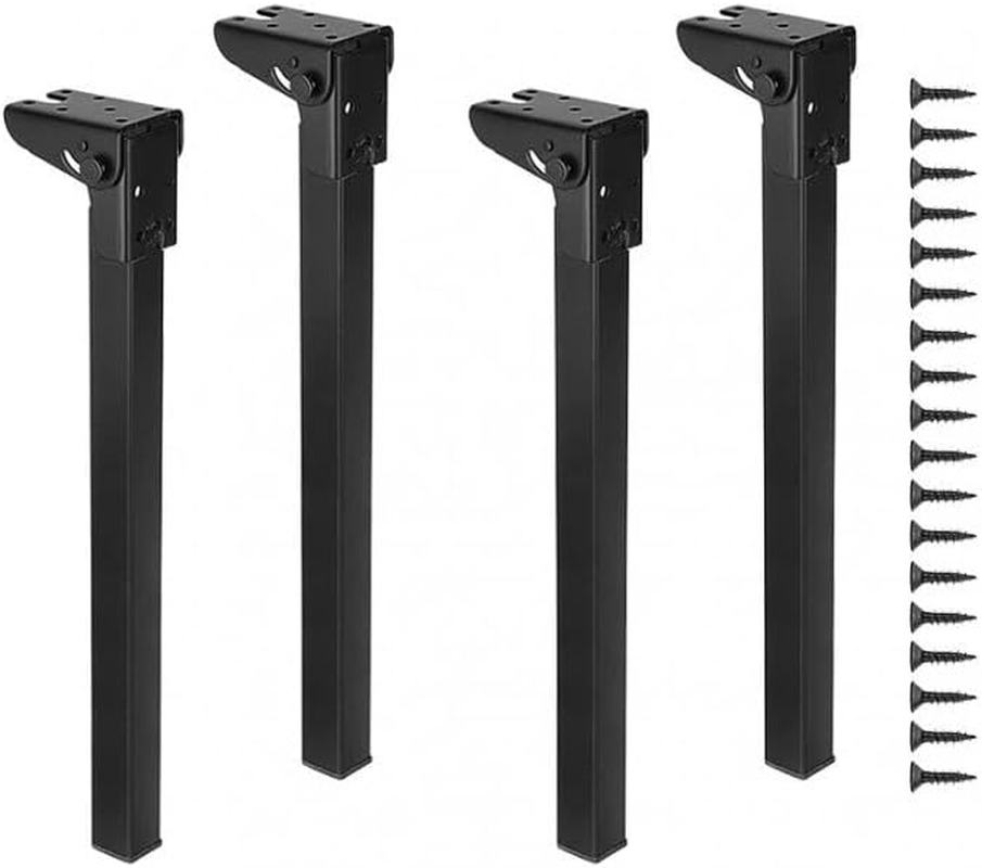 Perfk 4 Folding Table Legs Adjustable Desk Legs Folding Furniture Legs for Living Room, 350Mm image number 6