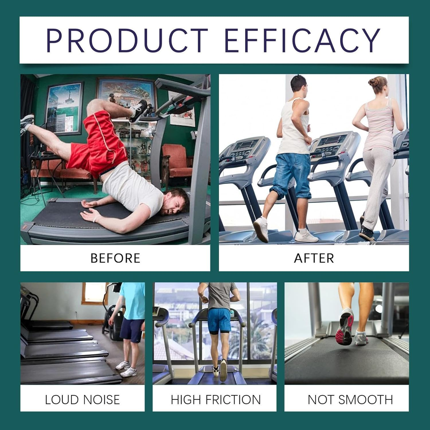 Treadmill Lubricant, Noise Reduction Lube, Treadmill Belt Lubes Reduce Friction Lubricant with Precision Screw Caps for Men image number 1