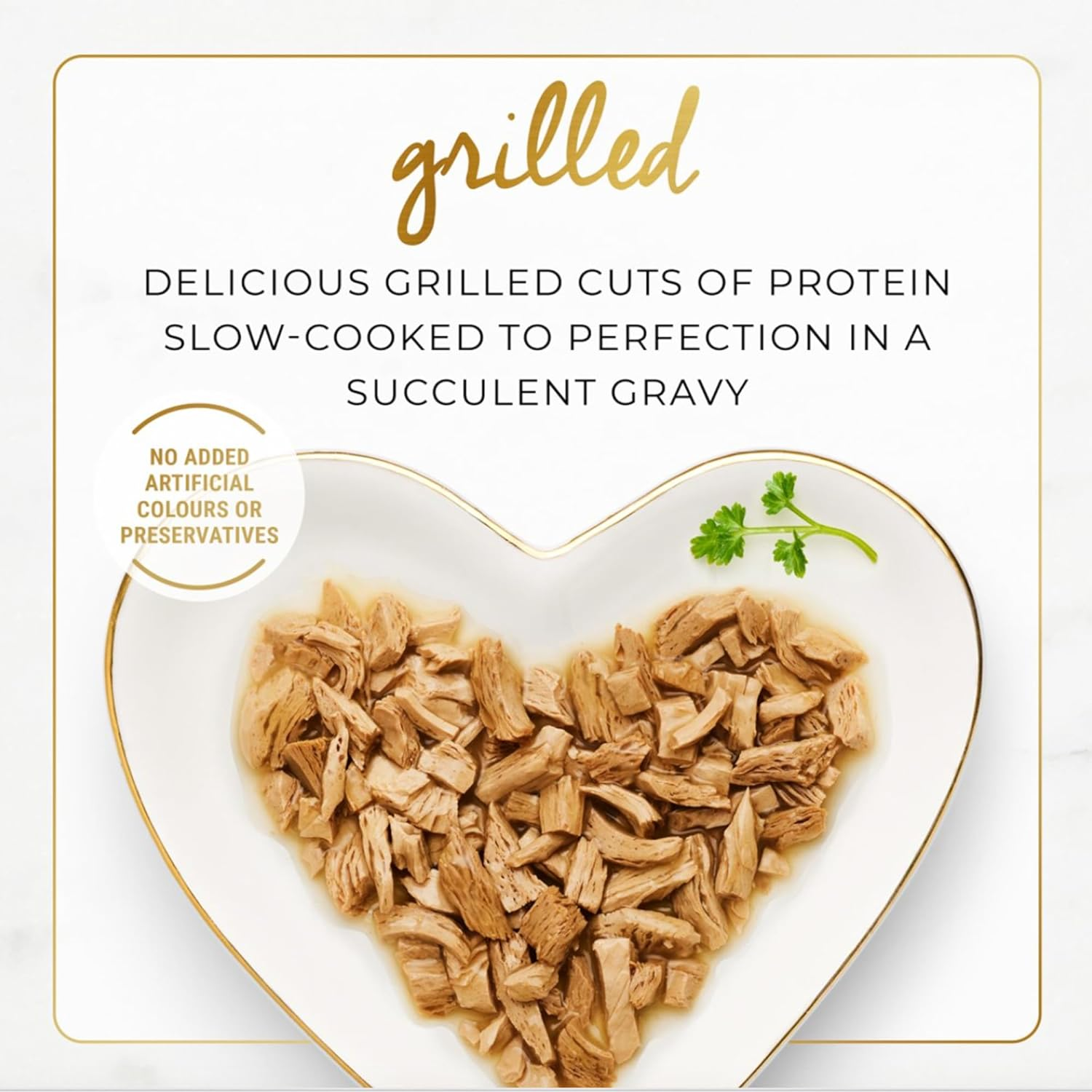 Fancy Feast Grilled Adult Wet Cat Food Grilled Chicken & Beef Feast in Gravy 24X85G image number 3