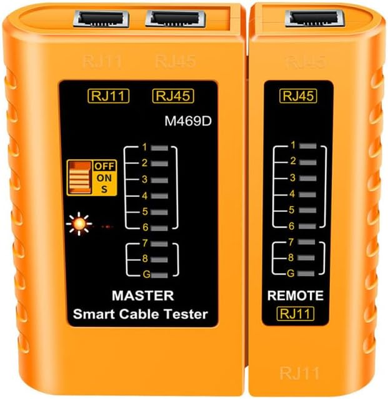 Zerodeko Network Cable Tester &ndash; Portable Ethernet LAN RJ45 Cable Tester Tool for Cat5 Cat6 Internet Wire Testing image number 2