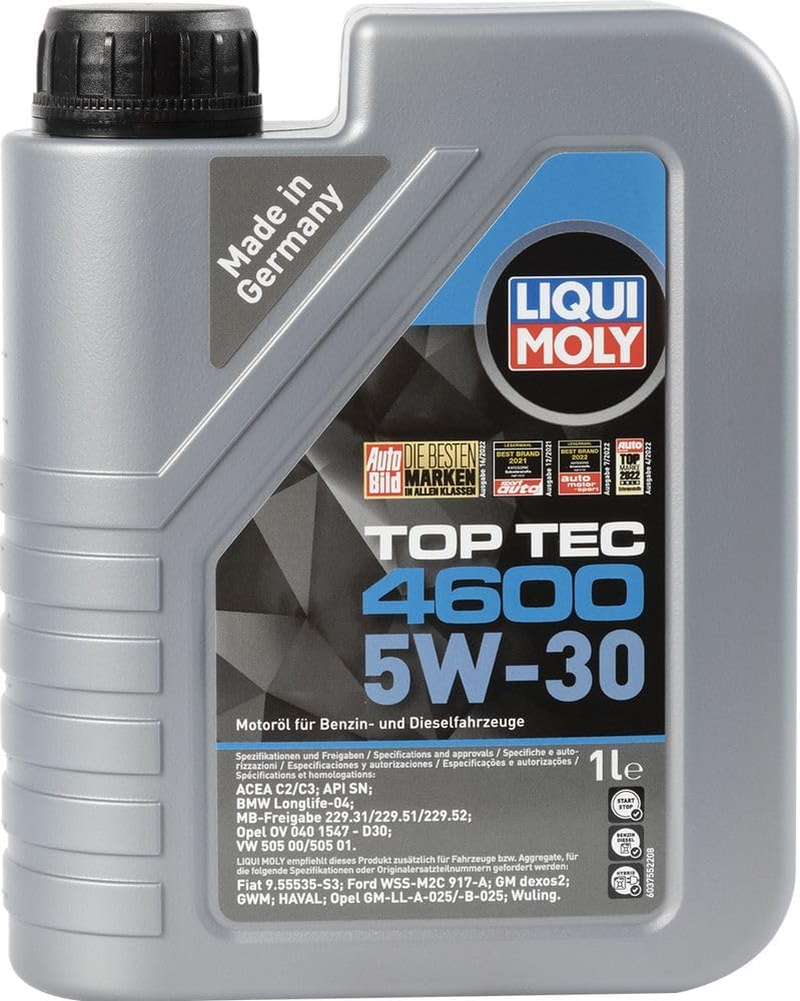 Liqui Moly Top Tec 4600 2315 &ndash; 3756 Huile De Moteur 4 Temps (1 L) image number 1