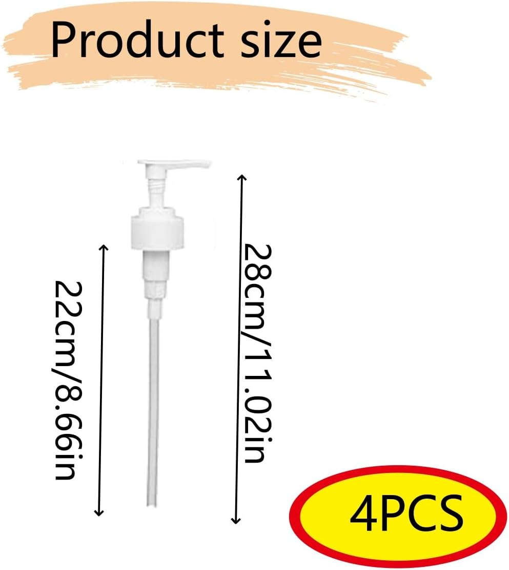 Zxjsisy Leak Proof，Fits 1 L/33.8 Oz Bottles, 28/410 Neck Size，4 Pack Professional Universal Shampoo Pump Bottle Dispenser image number 5