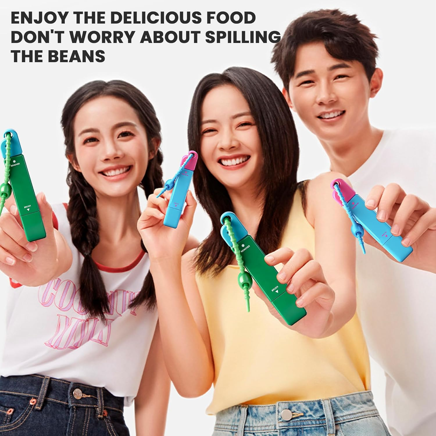 Stain Remover Pen, 2-In-1 Active Eraser & Brush for Clothes, Instant Stain Remover Keychain for On-The-Go Cleaning, Tackles Stubborn Stains & Safe on Fabrics (2-Pack) image number 3