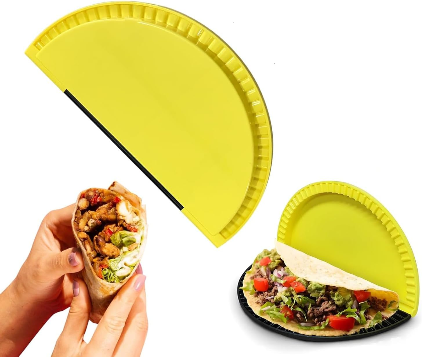 Tortilla Sealer, Sandwich Pie Maker Tool, Toasted Sandwich Maker, Easy to Use Tortilla Folder for Create Burritos, Calzones, Enchiladas