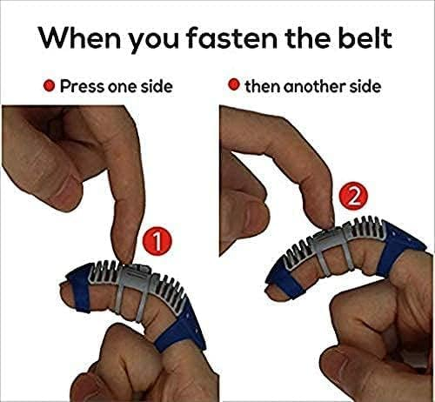 Trigger Finger Splint Brace for Middle,Ring,Index,Pinky (2 Pcs,M/L),Sports Finger Guard,Full Supports,Work Well for Fingers Arthritis Pain,Boldly Pull the Rubber at Both Ends to Adjust the Size image number 5