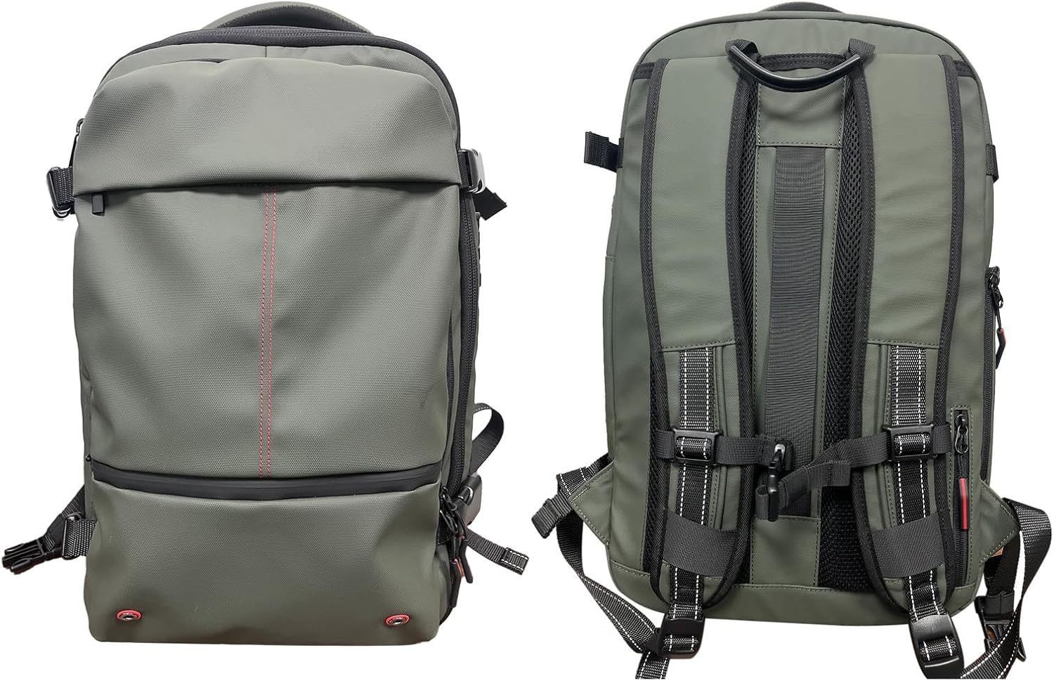 Travel Backpack, Vacuum Backpack with Vacuum Pump, 19 Inch Large Capacity Backpack, Expandable Travel Backpack with Combination Lock, Compartmentalized Storage Design image number 1