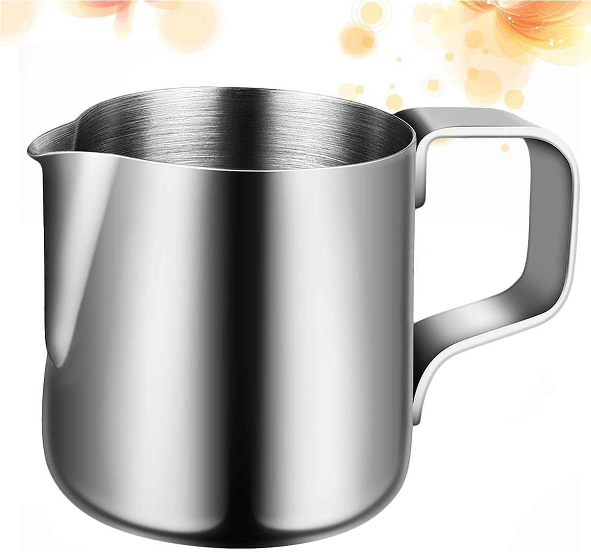 OSOLADY 100Ml Stainless Steel Latte Art Milk Frothing Pitcher Coffee Cup for Home Kitchen, Milk Jug for Cappuccino and Espresso, Sturdy Stainless Frother Container image number 2