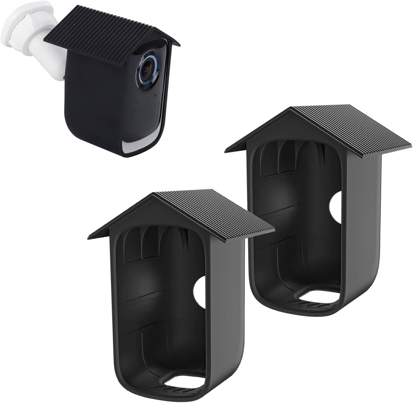 OWOKISO Camera Silicone Protective Cover/Case/Skin for Eufy Security Eufycam 2C Cam & Eufycam 2C Pro Wireless Home Security Outdoor Camera, Protection against UV Rays and Rain