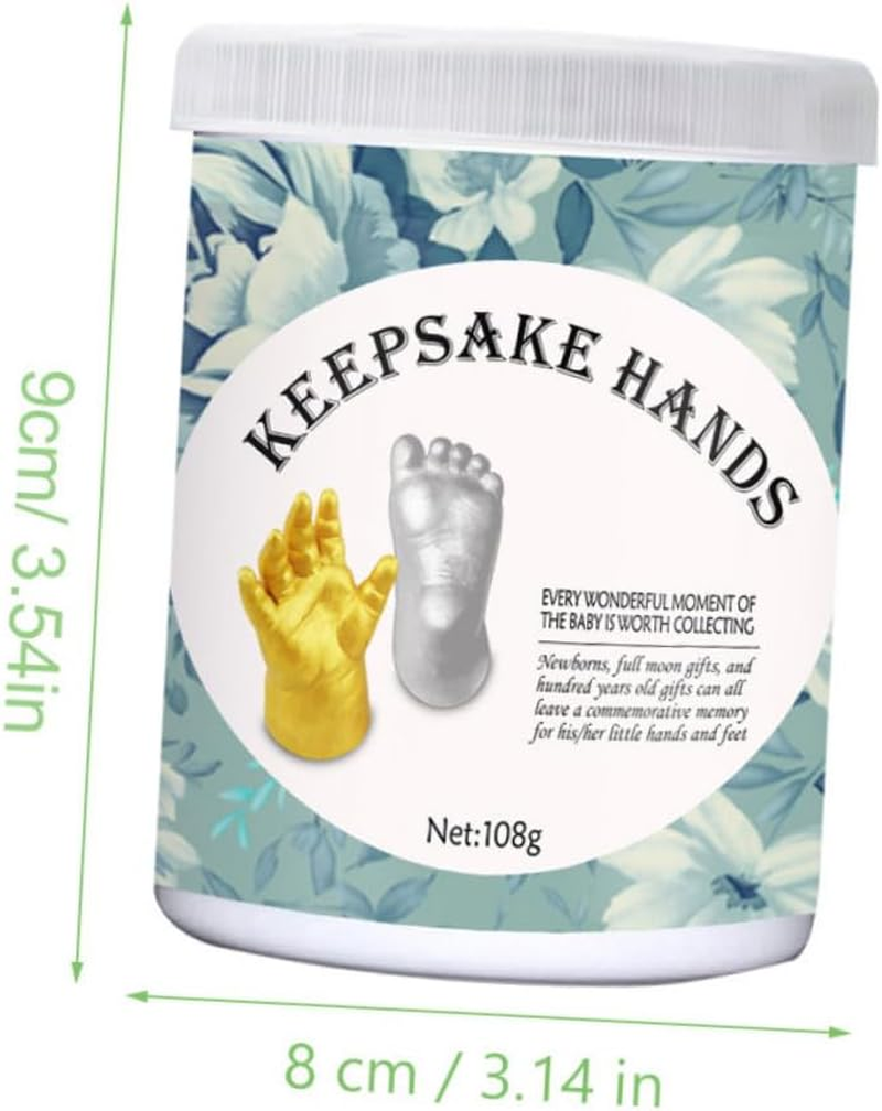 Baby Keepsake Hand Casting Kit and Foot Mold Set for Newborns and Infants, Non-Toxic Plaster Material, Memory Art for Nursery D&eacute;cor and Baby Shower image number 5