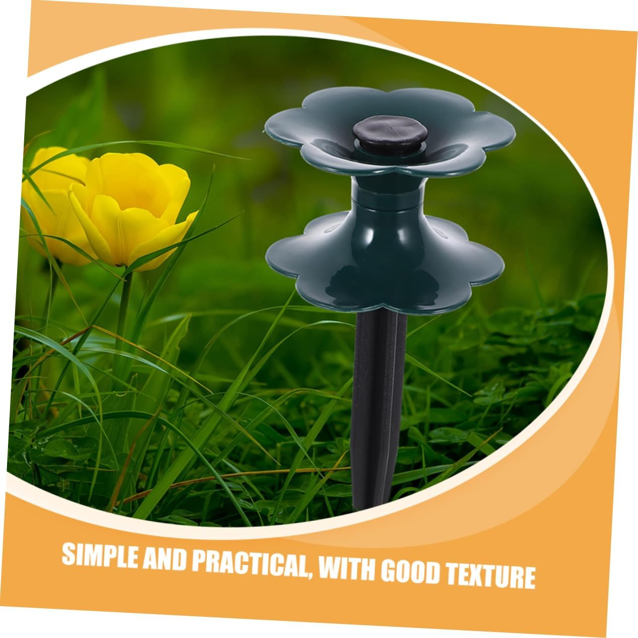 PHENOFICE 3Pcs Water Hose Reel Gardening Water Hose Guide Stakes Garden Holder Lawn Guide Spike Plant Watering Stakes image number 3