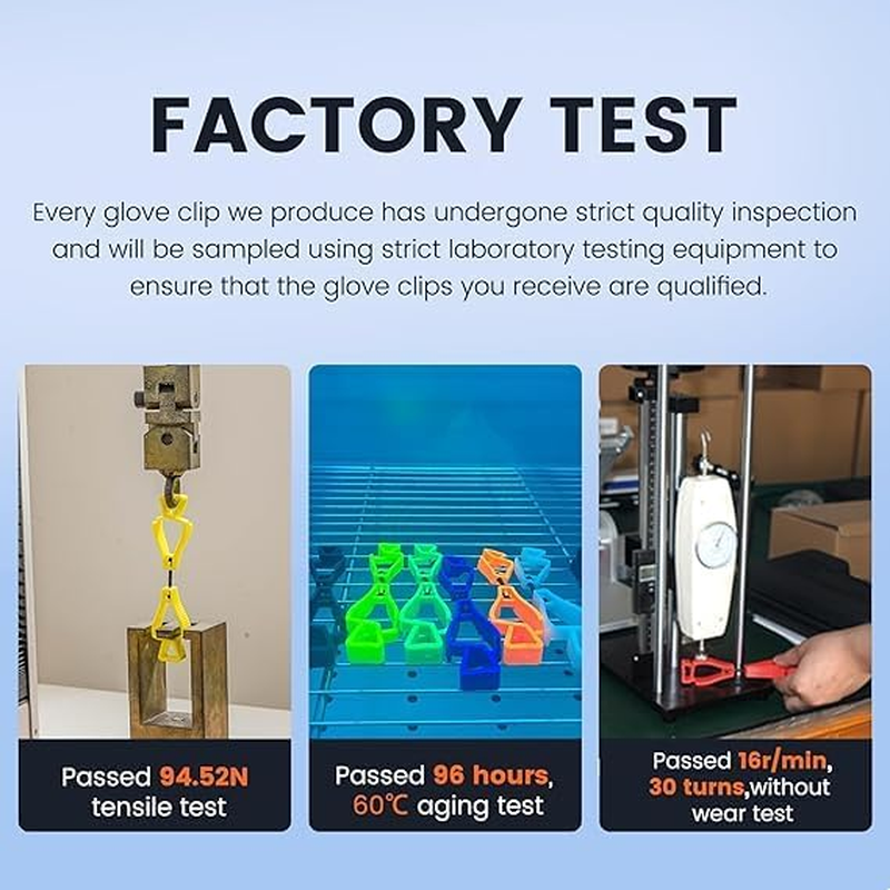 Glove Clips for Work Glove Grabber Clip Anti-Loss Waist Buckle Clip, Glove Keeper, Plastic Safety Work Glove Grabber Clips 6 PCS image number 3