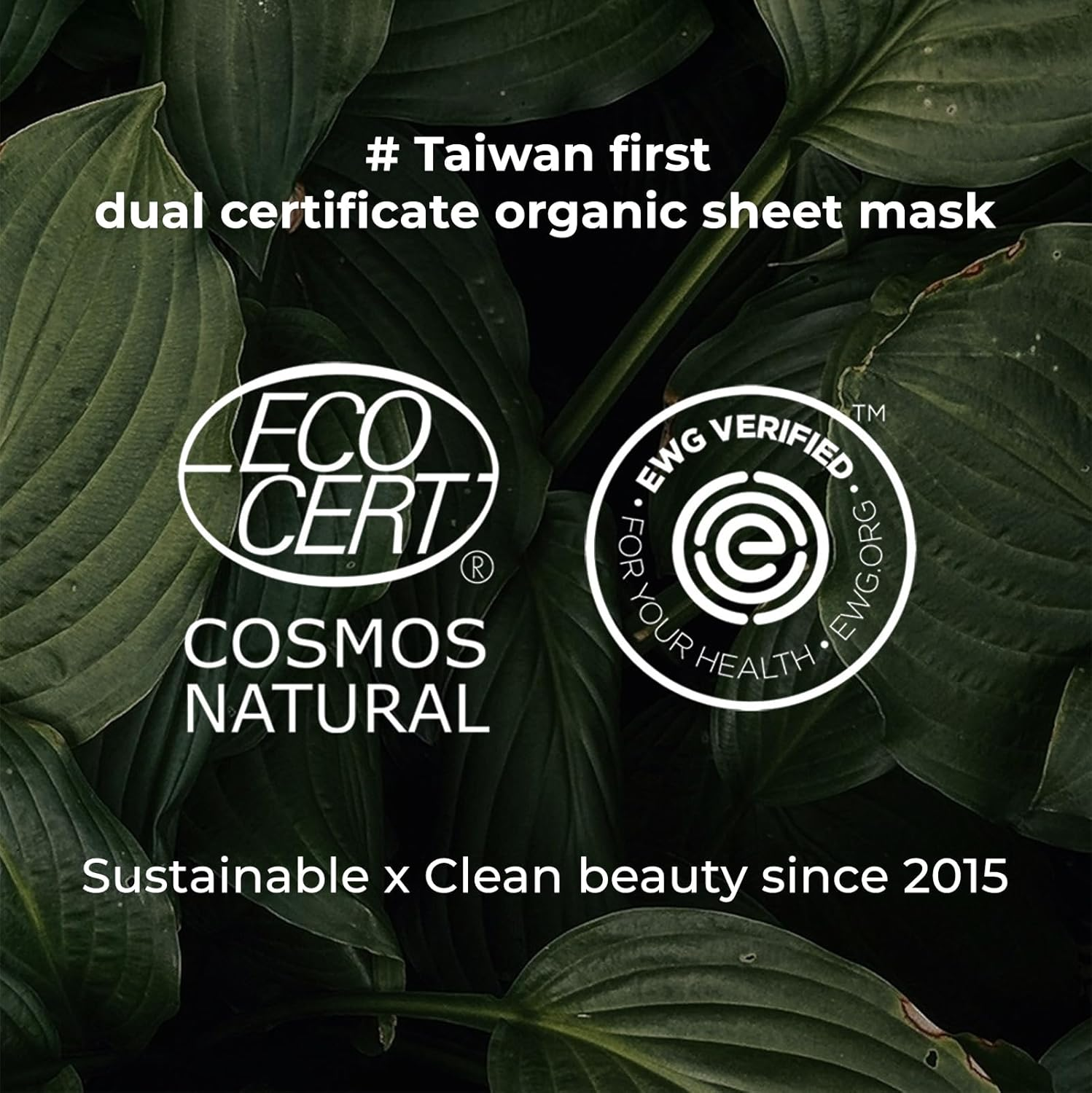 Inna Organic GREEN TEA ROSE SOOTHING HYDROSOL FACE MASK, Smoothing, Luxury Clean Beauty, Home SPA, Maskne Care, Certified Natural (3 Pcs) image number 1