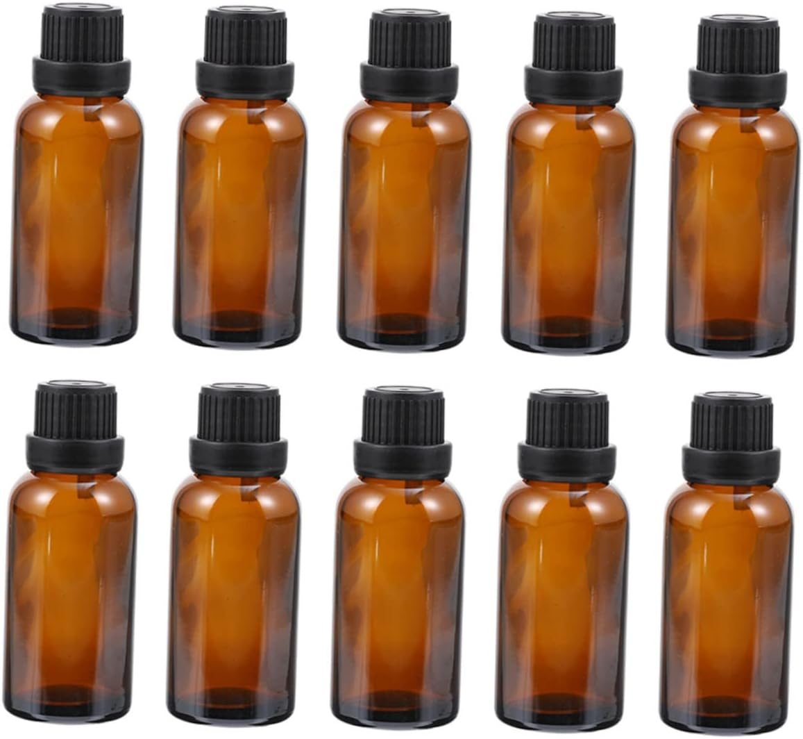 Beavorty 10Pcs Essential Oil Glass Bottles Perfume Container for Aromatherapy Massage Oils Cosmetics View for Easy Filling and Tracking image number 4