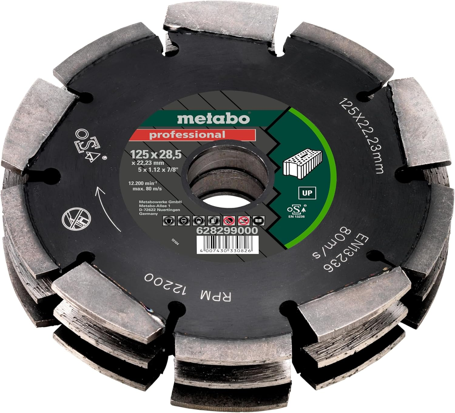 Metabo 628299000 Wall Chaser Blade image number 3