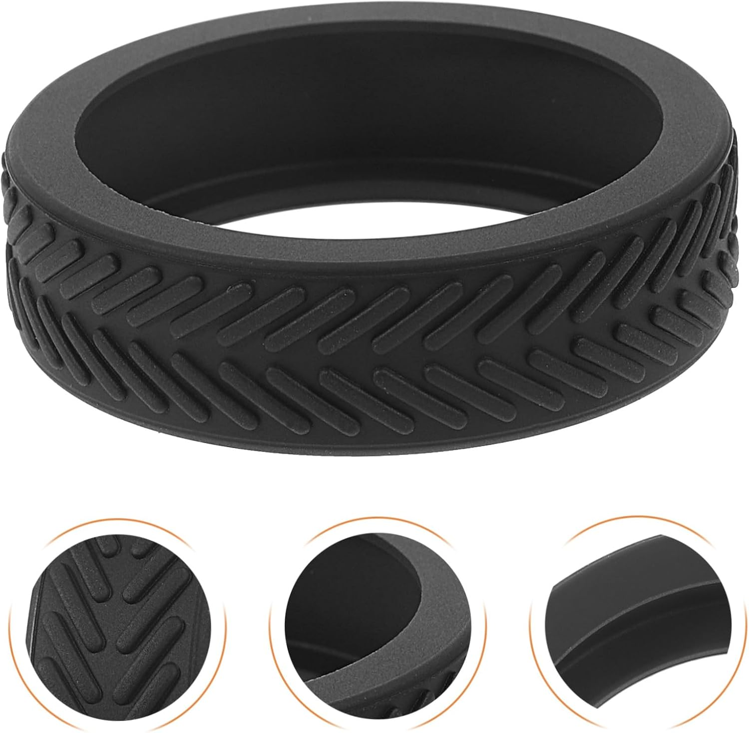 GLSTOY 8Pcs Black Silicone Suitcase Wheel Covers Noise Reducing Luggage Feet Protectors for Travel Fit for Spinner Wheels Silent Rolling and Scratch Prevention