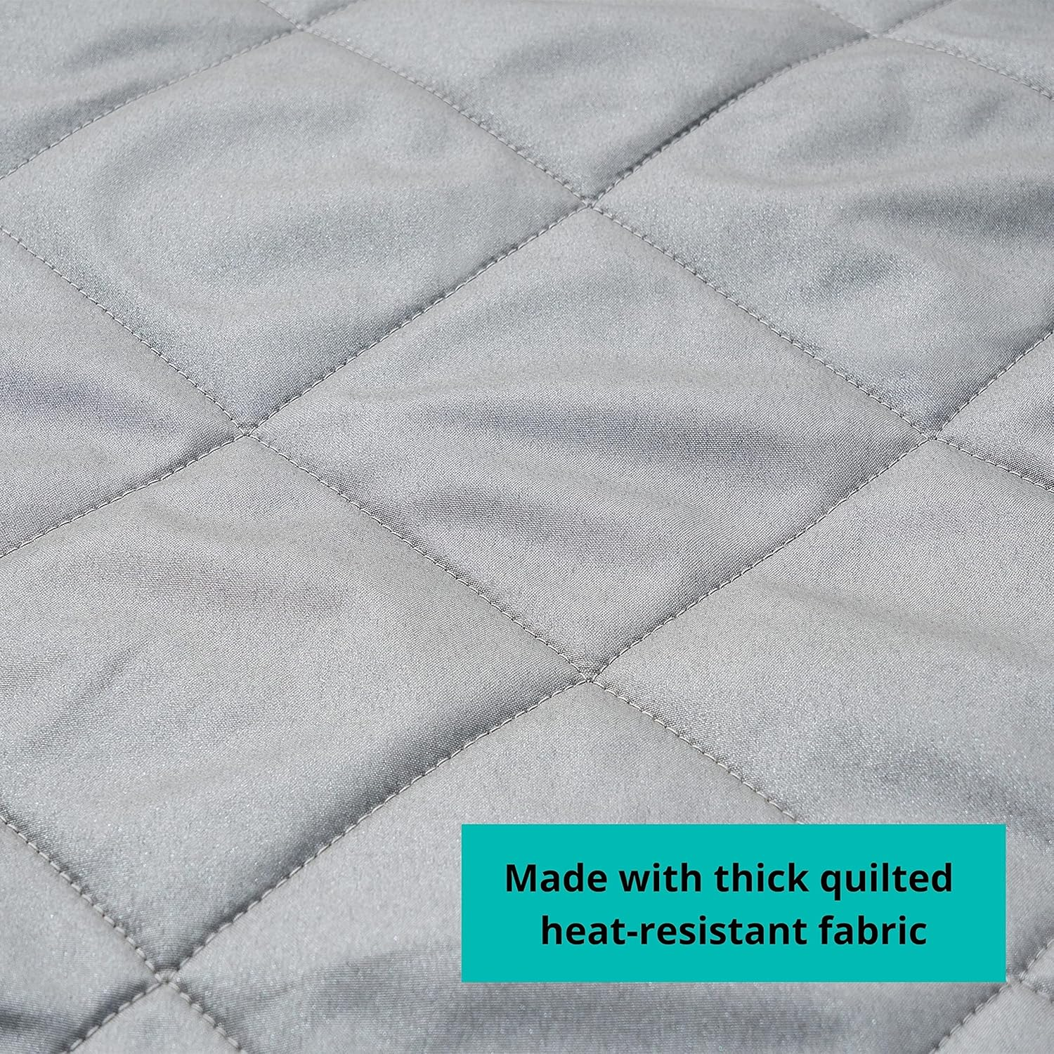 True & Tidy XL over the Door Protective Clothes Steamer Pad, Ironing and Press Pad, Helps Protect Surfaces While Garment Steaming, with 3 Hanger Hooks