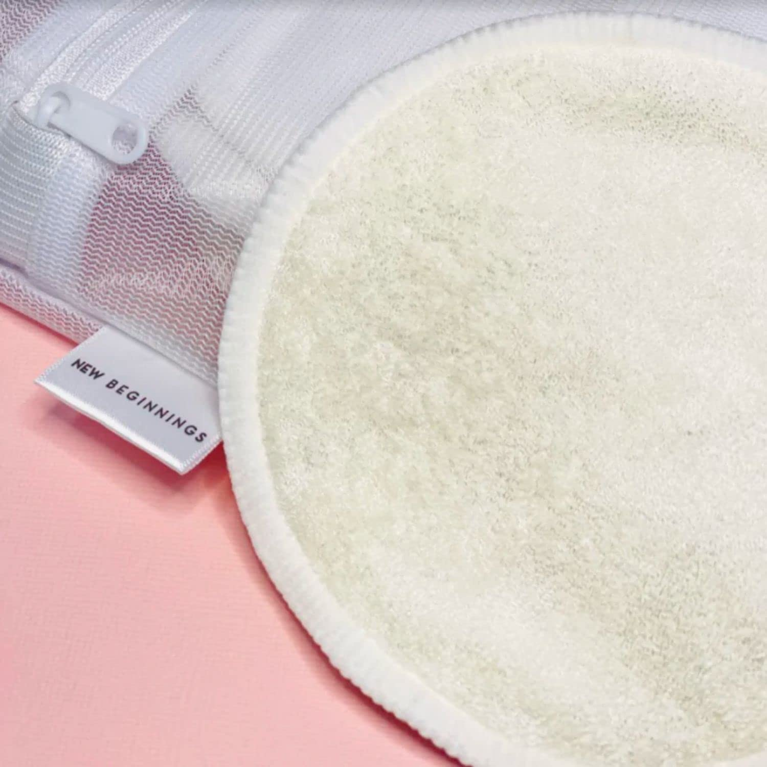 New Beginnings Washable Bamboo Nursing Breast Pads, Super-Soft & Leak-Proof, 8 Pack image number 6