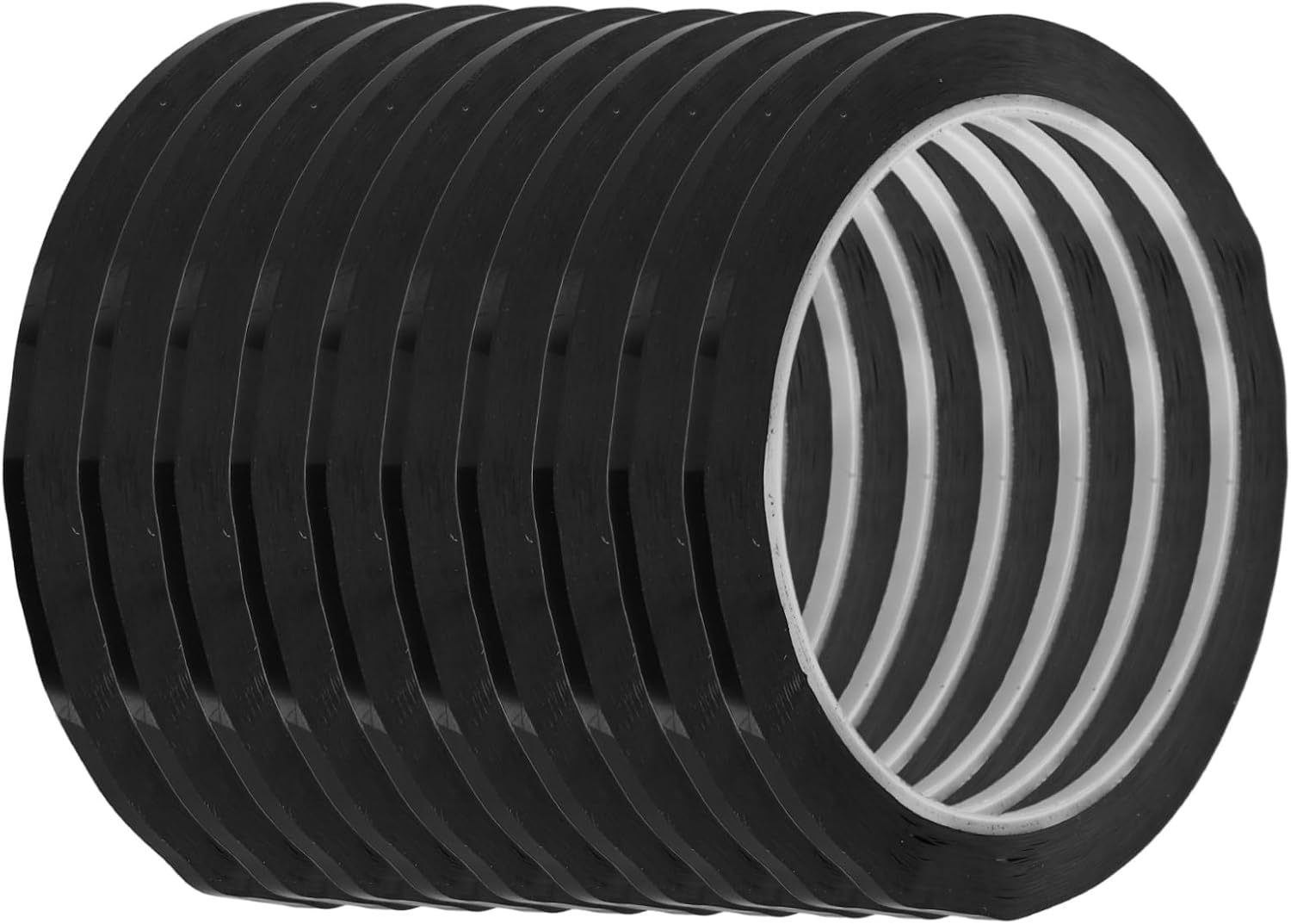 10Pcs Dry Erase Board Tape Pinstripe Gridding Tape Black PET 3MM X 50M Adhesive Chart Craft Car Striping Residue-Free Whiteboard Marking image number 1