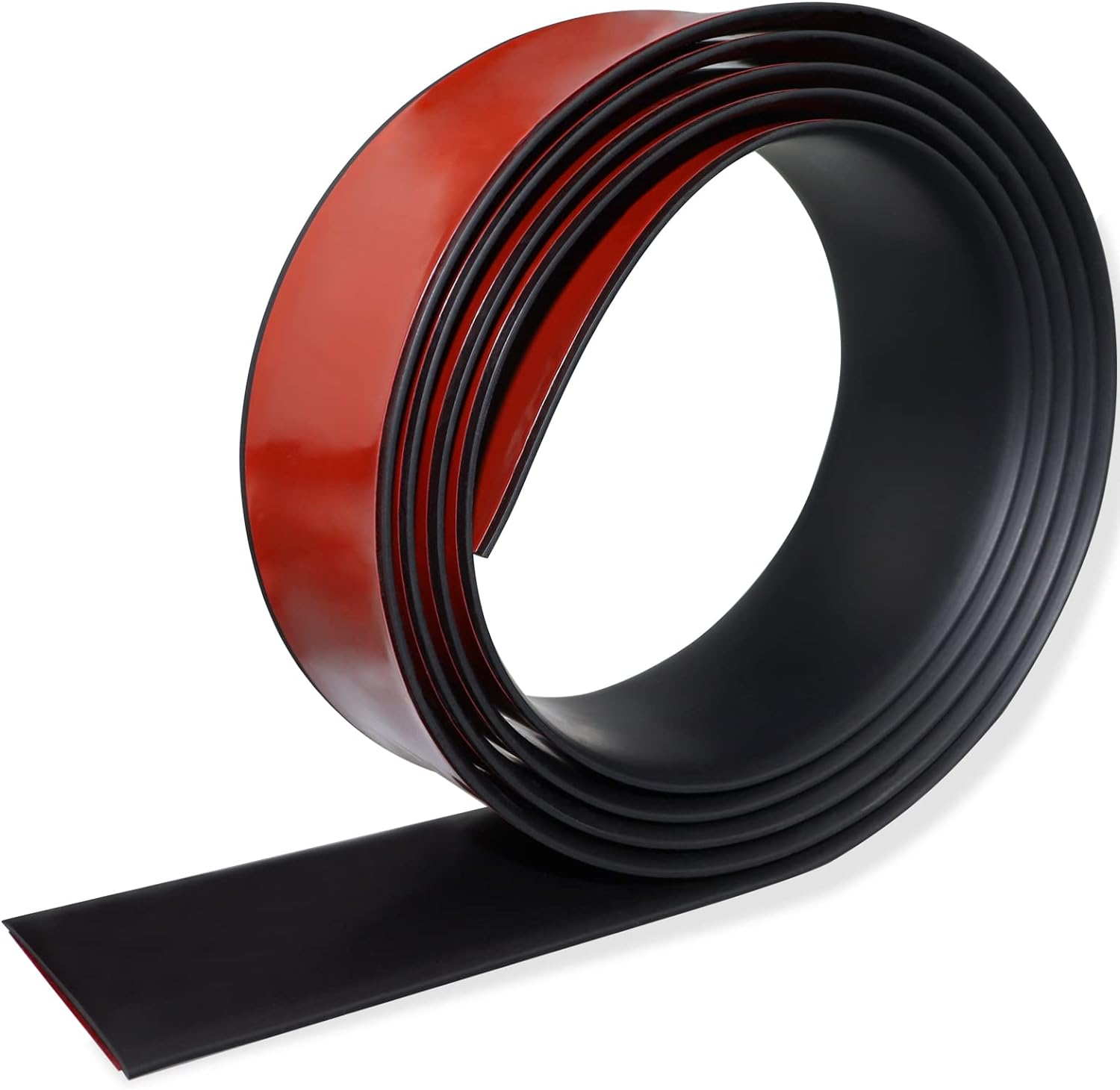 Floor Transition Strip Floor Cover Strips Self Adhesive Flooring Transitions Laminate Floor Strip 1.57" Wide Vinyl Floor Flat Divider Strip (4Cm, 10Ft, Black)