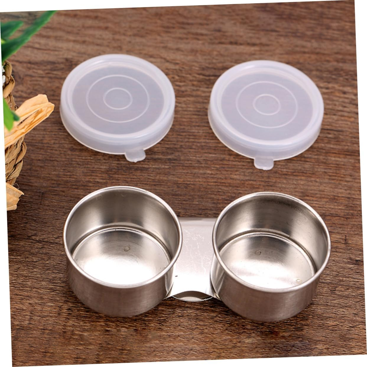Homoyoyo Stainless Steel Brush Washing Pots with Lid 2Pcs Mixing Containers for Artists Portable Paint Cleaner Suitable for Oil Painting and Brush Cleaning image number 6
