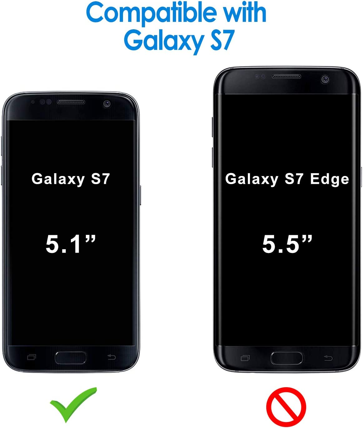 Jetech Slim Fit Case for Samsung Galaxy S7 5.1-Inch, Thin Phone Cover with Shock-Absorption and Carbon Fiber Design (Black) image number 4