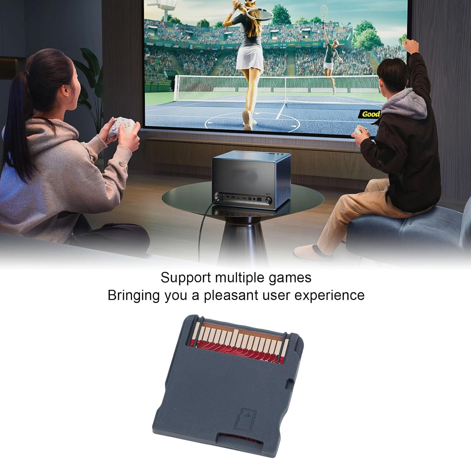 SENECESLI Game Backup Device, Slim High Speed HDD for Backup, High Strength ABS Material Fornds​ NDSL​MD GB GBC FC PCE High Speed Reading Writing Professional Consoles Game Cartridge (WOODHK Black Set) - Wood Hk White Set image number 5