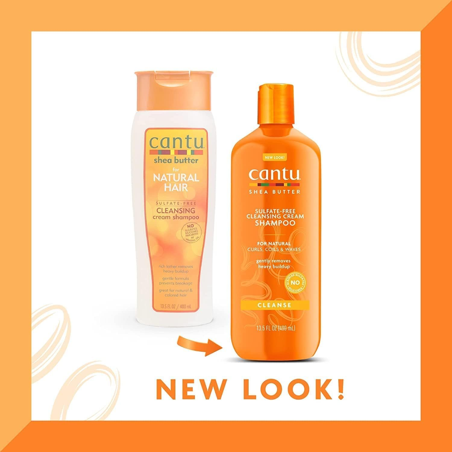 Cantu Shea Butter for Natural Hair Shampoo and Conditioner Sulphate FREE image number 4