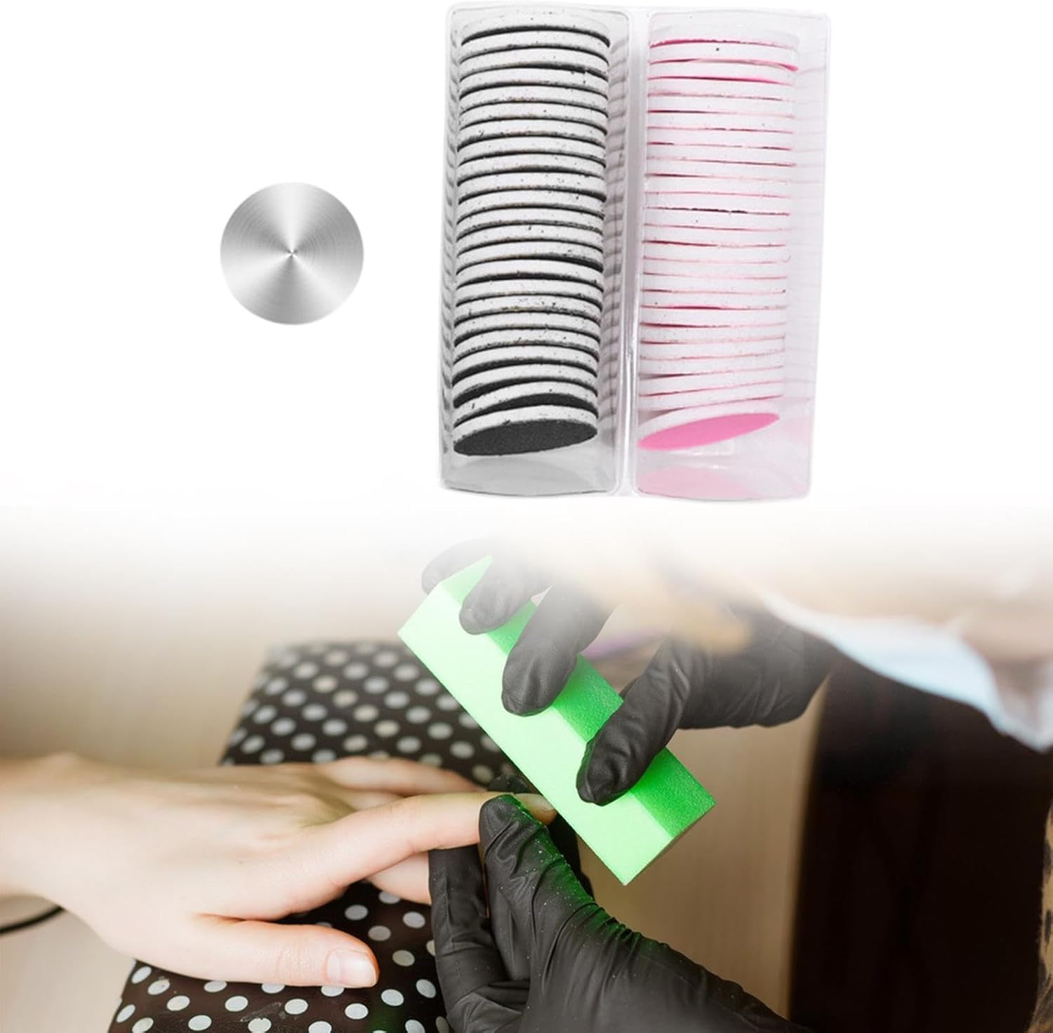 50 Pack Replacement Discs for Electric Foot File Callus Remover Sanding Tools, 25Mm image number 6