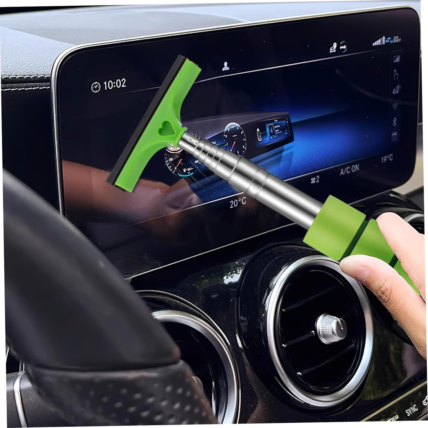 MAGICLULU Retractable Car Mirror Squeegee 4Pcs, Mini Water Wiper for Side View and Rearview Mirrors, Portable Window Scraper for Rainy and Foggy Weather Automotive Exterior Care image number 5