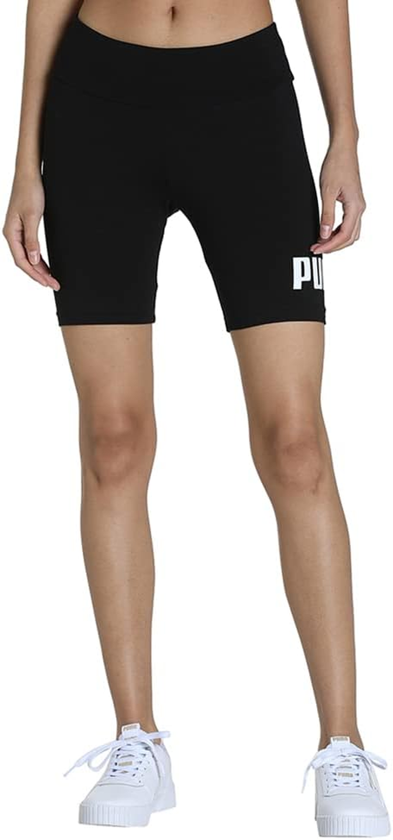 PUMA Women'S Essential 7" Logo Short Tights image number 2