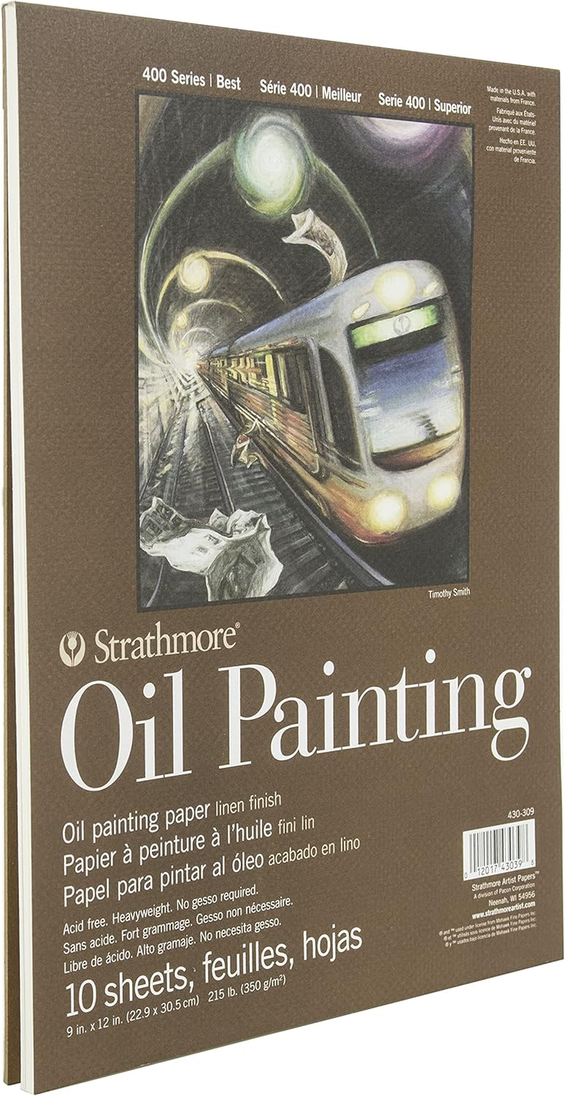 Strathmore 400 Series Oil Painting Pad 9"X12"-10 Sheets -62430309 image number 2