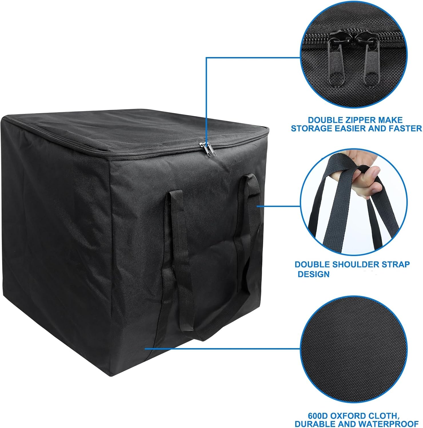 Portable Camping Toilet Storage Bag, Toilet Carry Bag for Porta Potti 165 365 145 335 345 565, Universal for Camping Caravan Motorhome Travel image number 3
