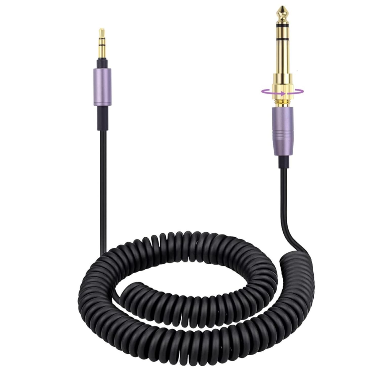 Saipomor WH-1000XM5 Cable Replacement Audio Coiled Cord Compatible with Sony WH-1000XM4 WH-1000XM3 WH-1000XM2 WH-XB910N WH-XB900N WH-XB700 WH-H910N WH-H900N WH-H810 WH-H800 WH-CH710N image number 6