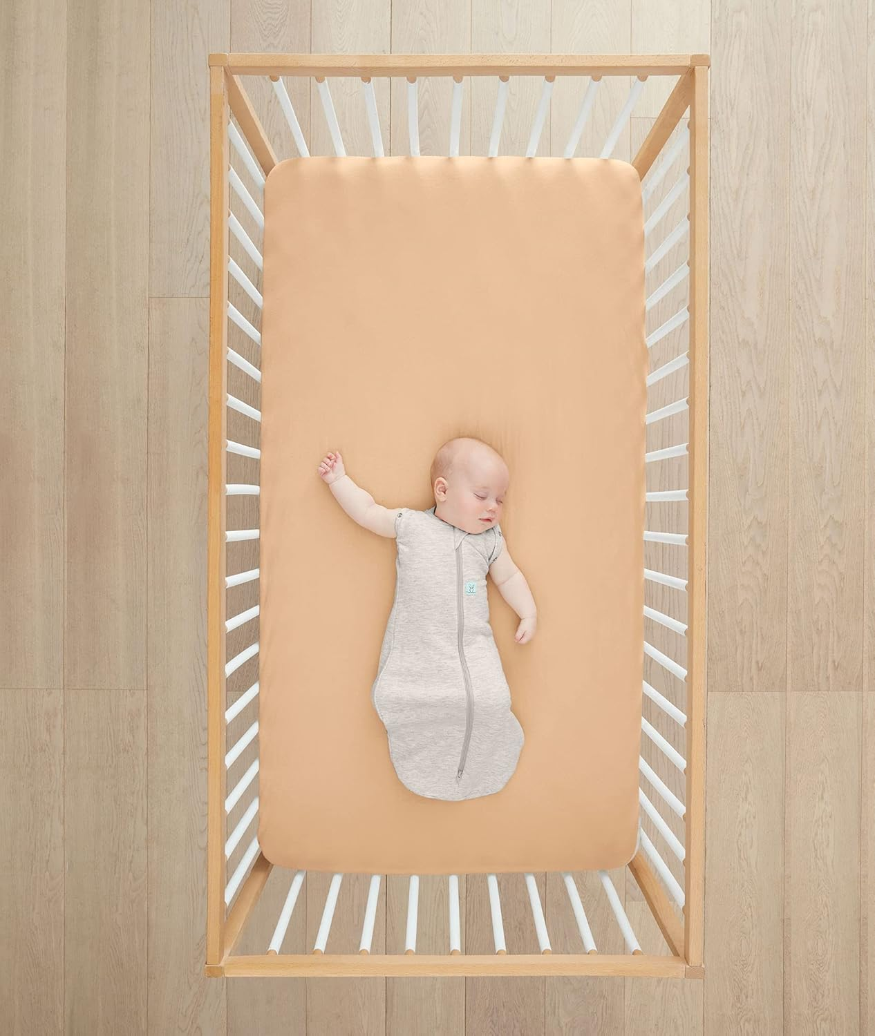 Ergopouch Cot Organic Cotton Fitted Sheet, Wheat image number 4