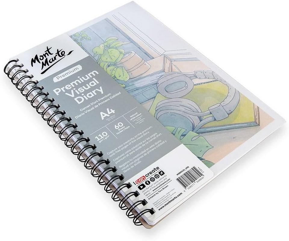 Mont Marte 110Gsm Premium Visual 60 Sheets Diary, A4 Size image number 3
