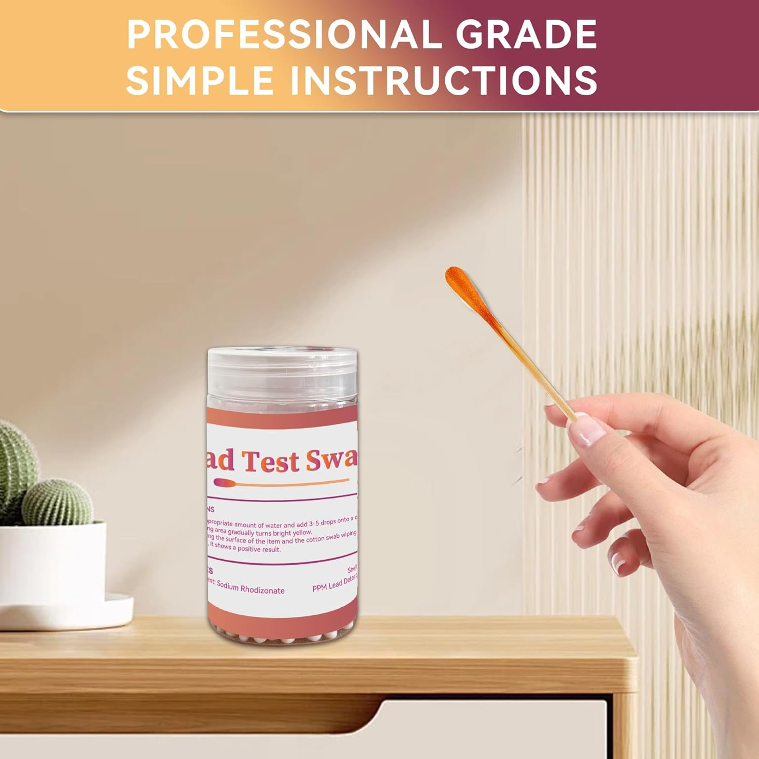 Lead Test Kit Swabs for All Surfaces - Quick and Accurate Results- 30Pcs image number 2