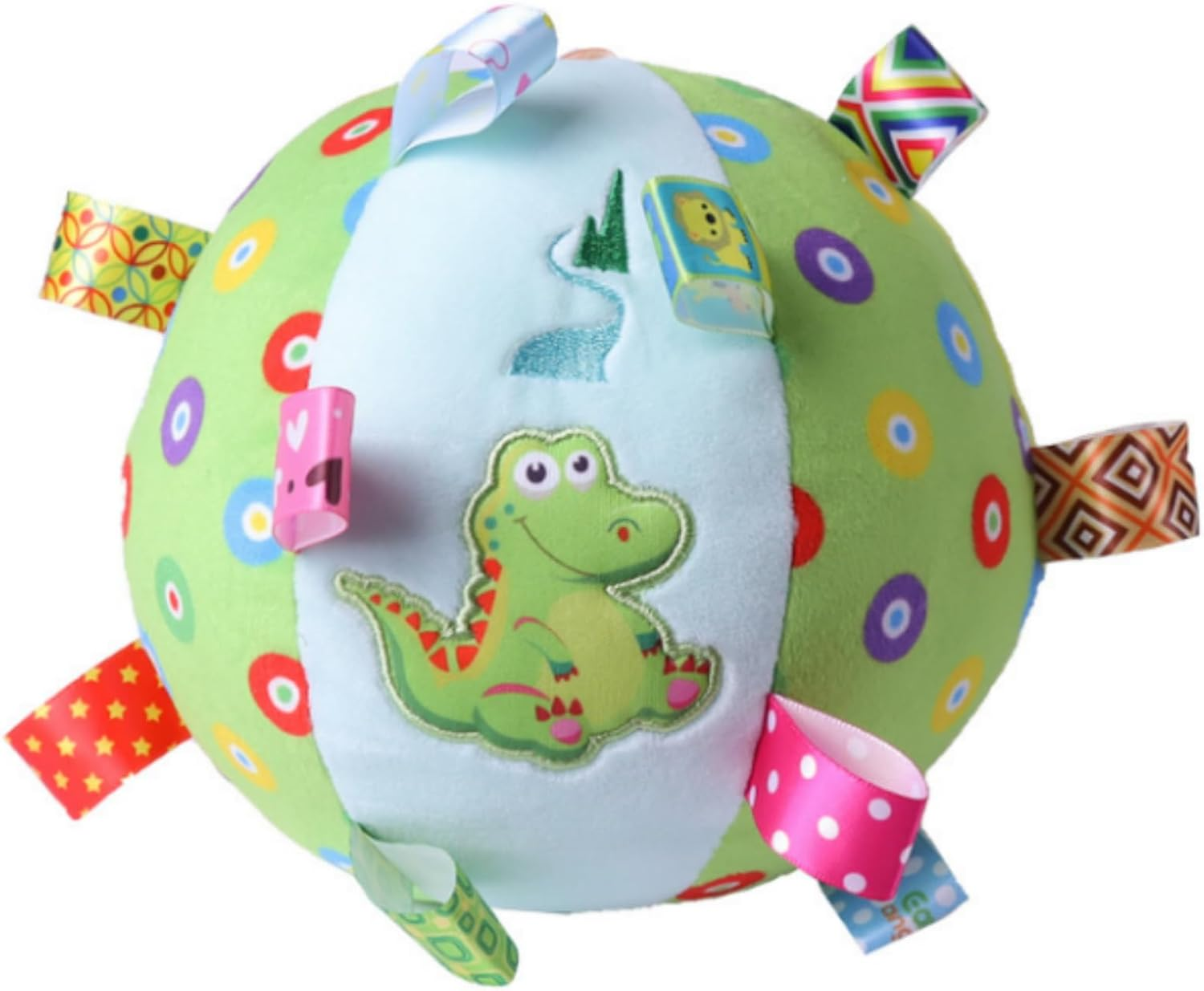 Interactive Dog Toys for Boredom, Dog Soccer Ball with Straps, Active Rolling Bouncing Ball for Dogs, Moving Dog Toy Jumping Chasing Bell Record for Small Medium Large Pet (Green)