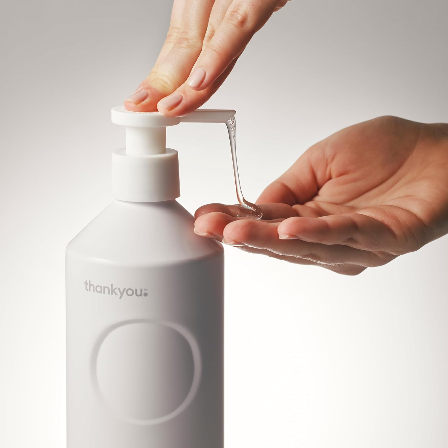 Thankyou Forever Bottle, White Aluminium. 500Ml 1X Empty Refillable Bottle with Pump image number 1