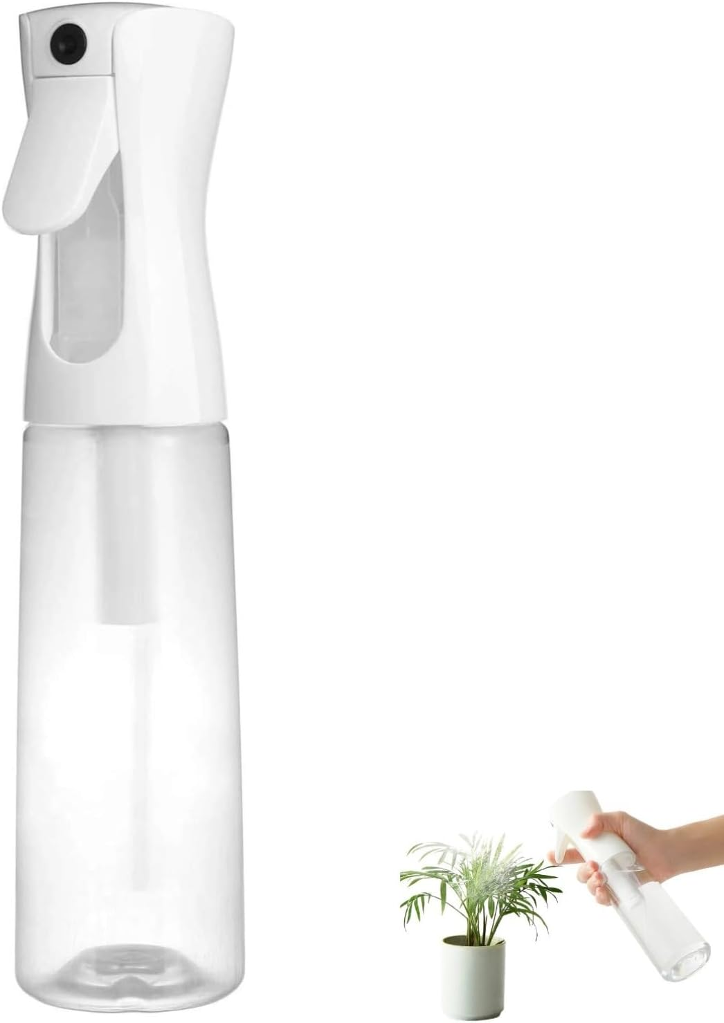 Poemtian Spray Bottle, Fine Mist Spray Bottle, Plant Spritzer Mister, Barber Stylist Sprayers Continuous Spray Bottle 10Oz image number 1