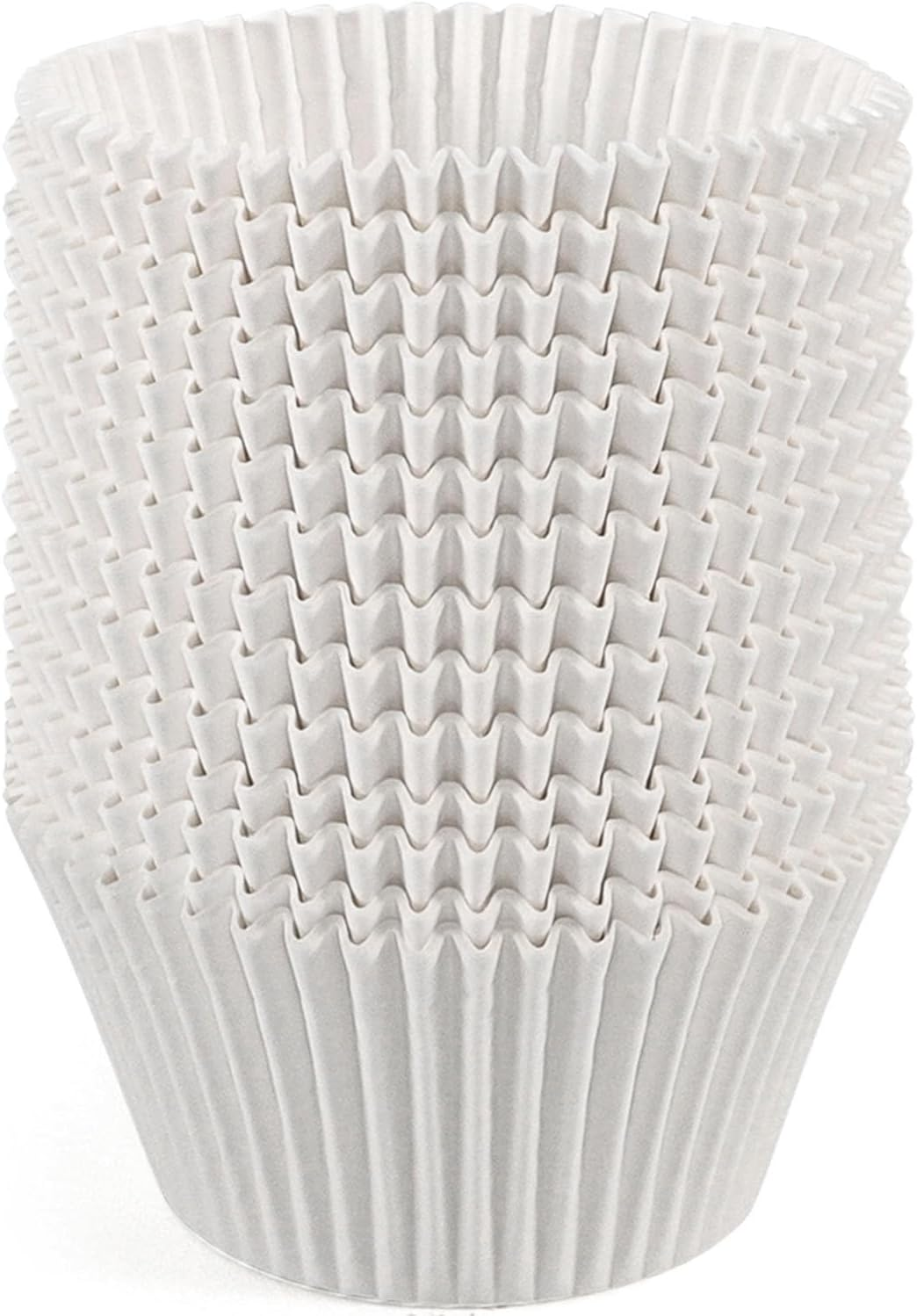 Caperci 150Pcs Jumbo Muffin Liners for Baking - Natural Large Cupcake Liners, Unbleached Greaseproof Paper, Cupcake Wrappers for Party, Wedding, Birthday, Christmas